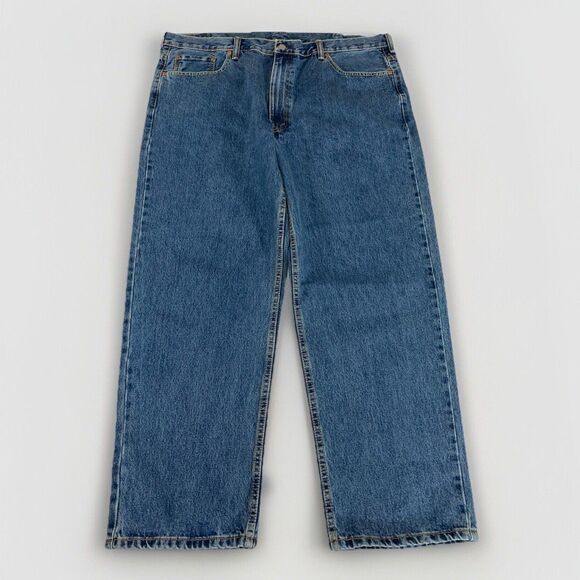 Levi’s 550 Jeans Men’s 44x30 Blue Denim Relaxed Fit Straight Leg Streetwear - Picture 1 of 14